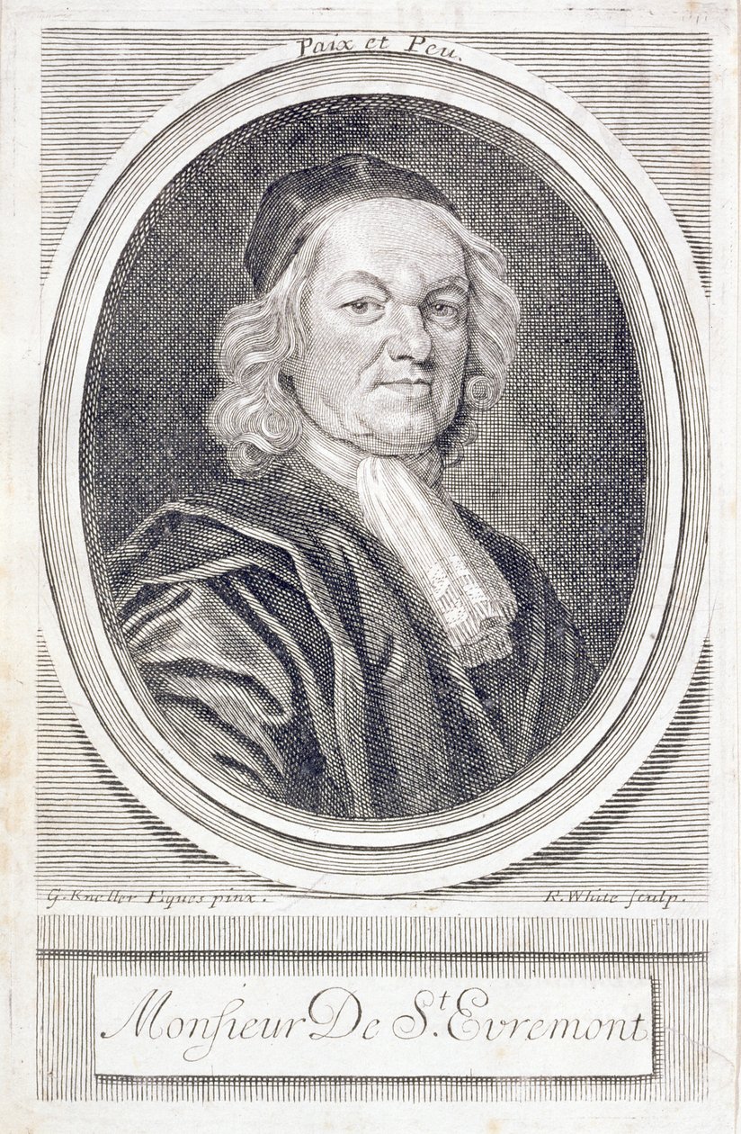 Monsieur de St Evremont by Godfrey Kneller