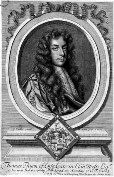 Thomas Thynne of Longleat (1648-82), engraved by Robert White (1645-1703) by Godfrey (after) Kneller
