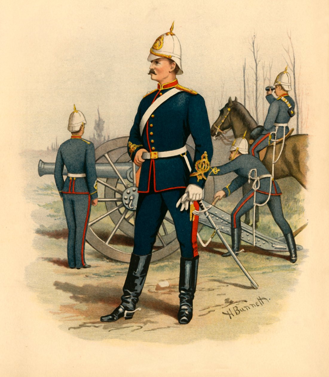 victorian-artillery-1890-by-godfrey-douglas-giles