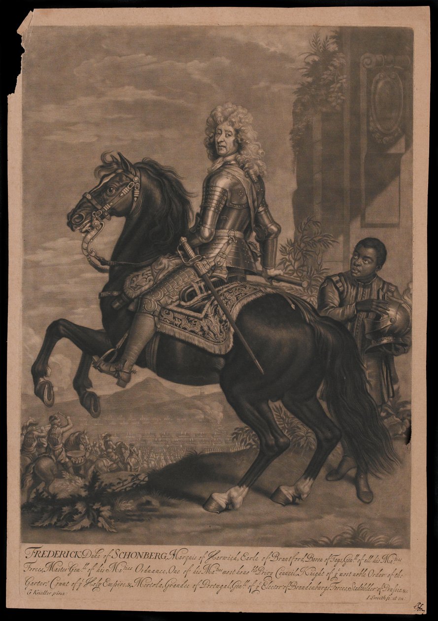 Frederick Duke of Schonberg, Marquis of Harwich, Earl of Bransford by Godfrey Kneller