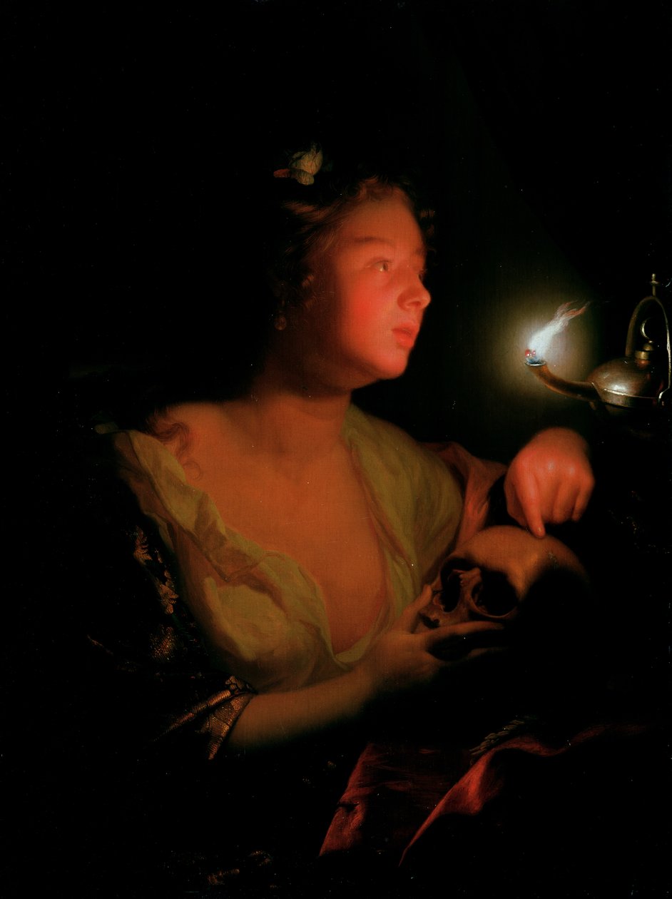 Mary Magdalene Grieving by Godfried Schalcken