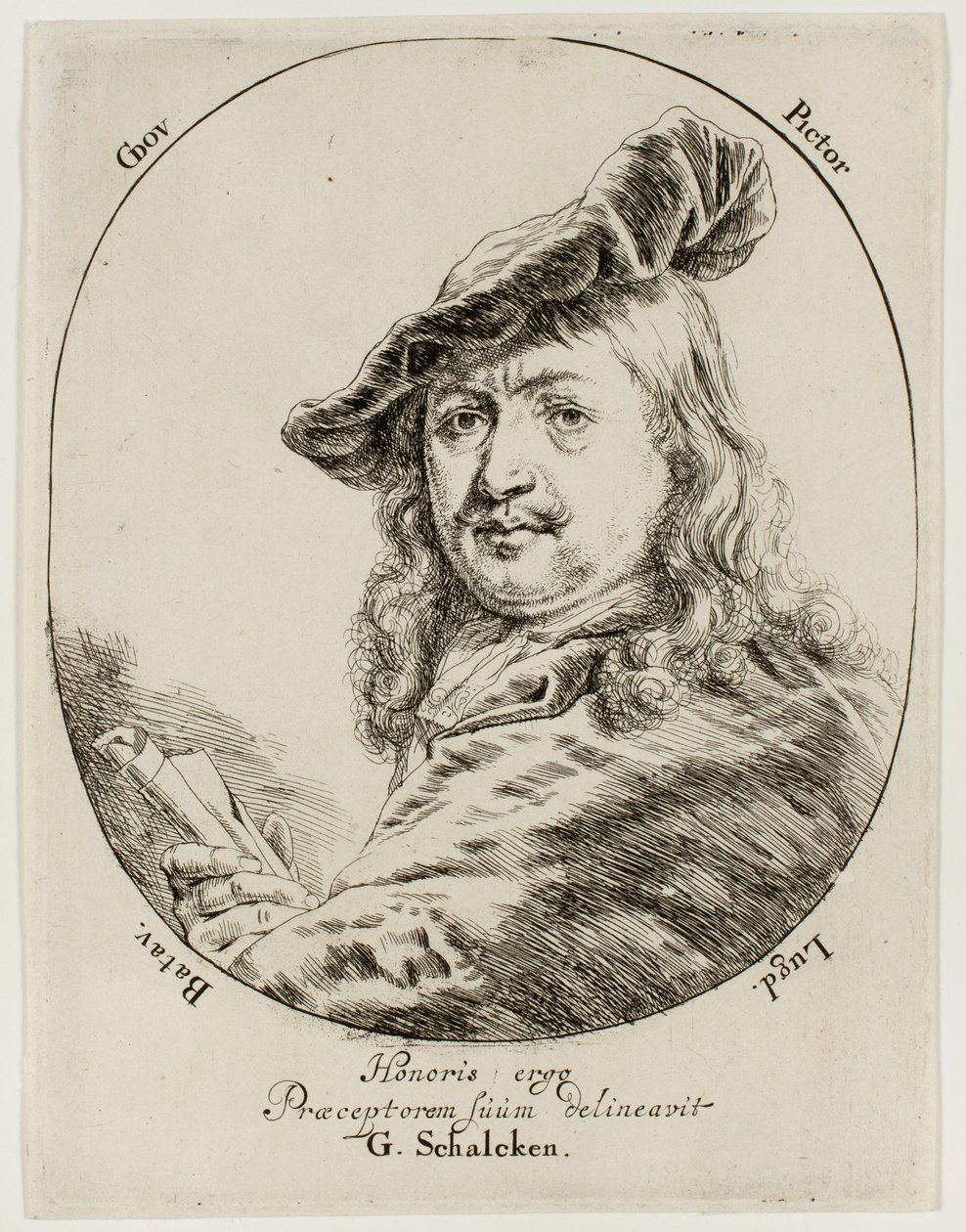 Portrait of Gerard Dou, the Painter by Godfried Schalcken