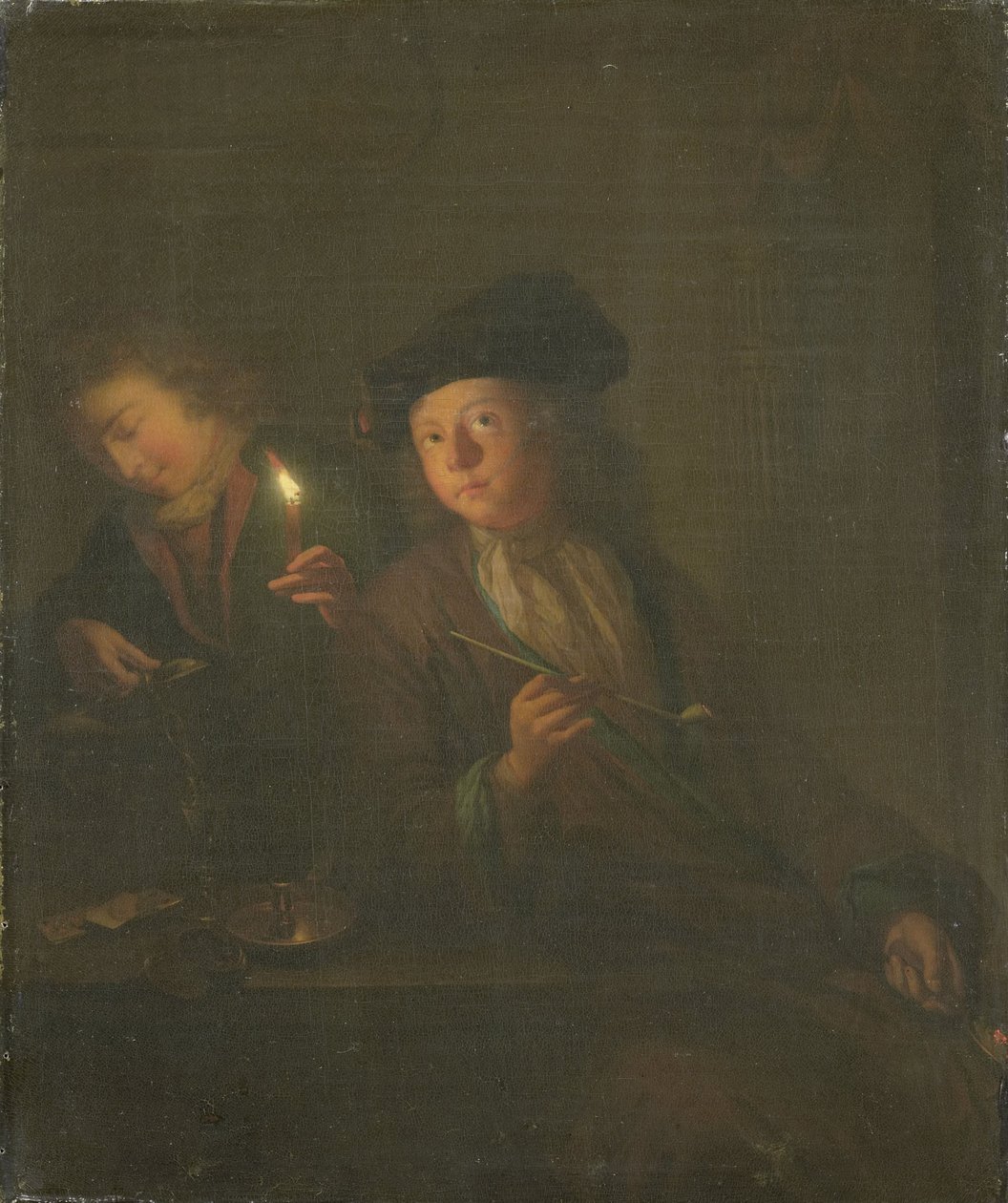 The Smoker by Godfried Schalken or Schalcken