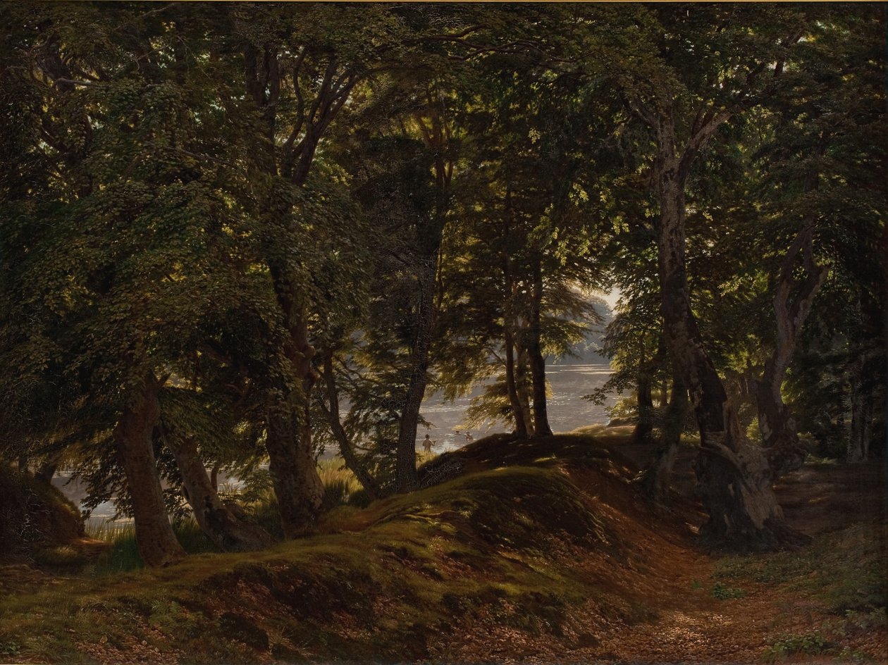 A Shady Place in Hestehave near Frederiksborg by Godtfred Rump