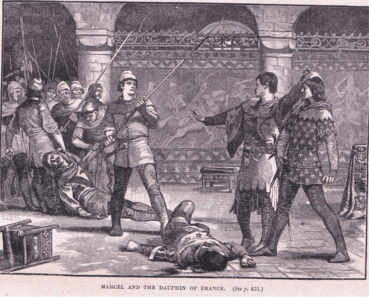 Marcel and the Dauphin of France AD 1358 by Gordon Frederick Browne
