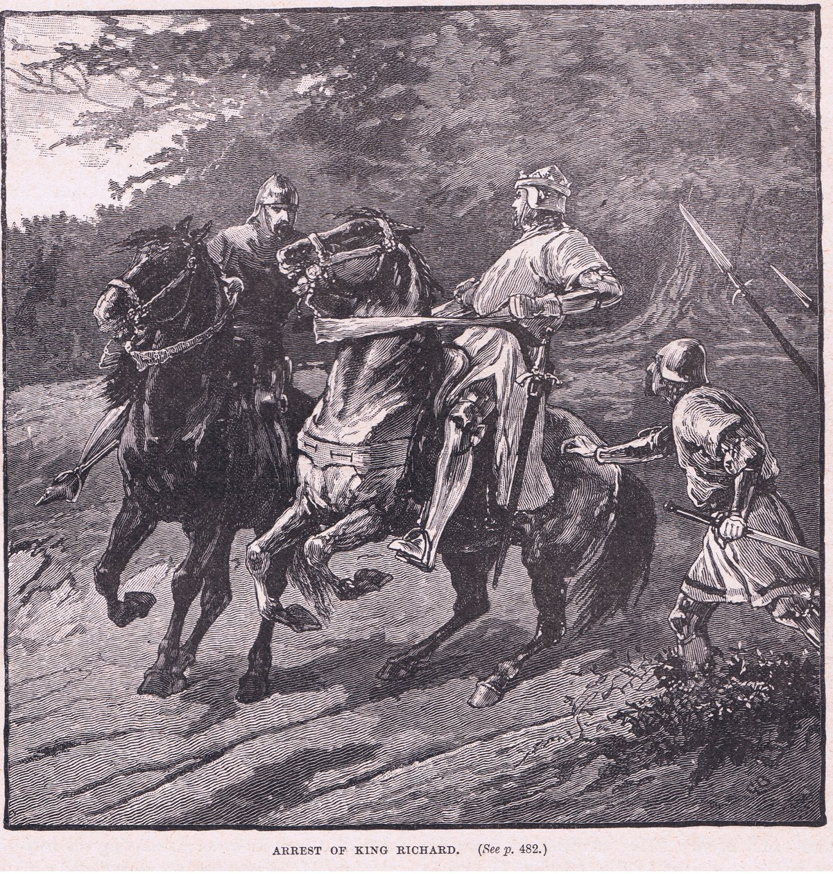The Arrest of King Richard AD 1339 by Gordon Frederick Browne