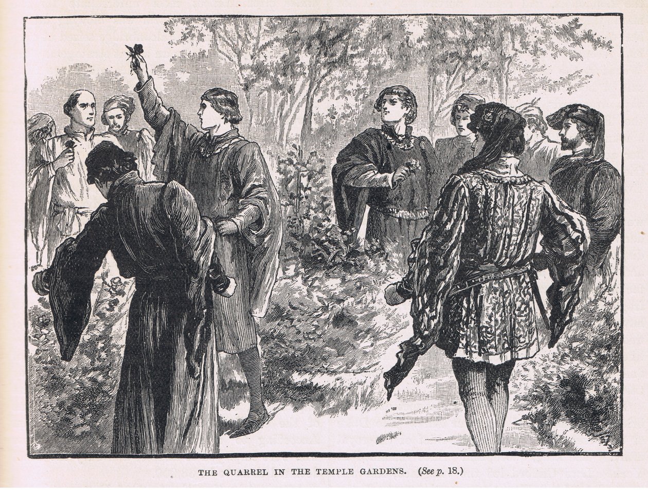 The Quarrel in the Temple Garden by Gordon Frederick Browne