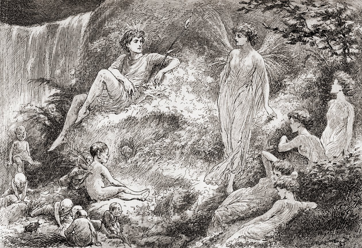 Titania: Set your heart at rest: The fairy land buys not the child of me, Scene from William Shakespeare