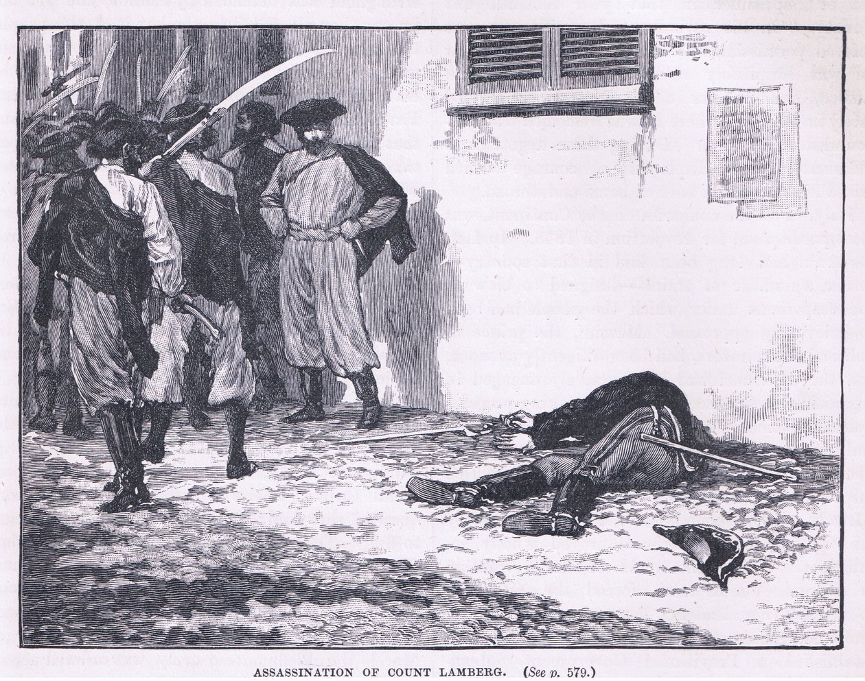 Assassination of Count Lamberg by Gordon Frederick Browne