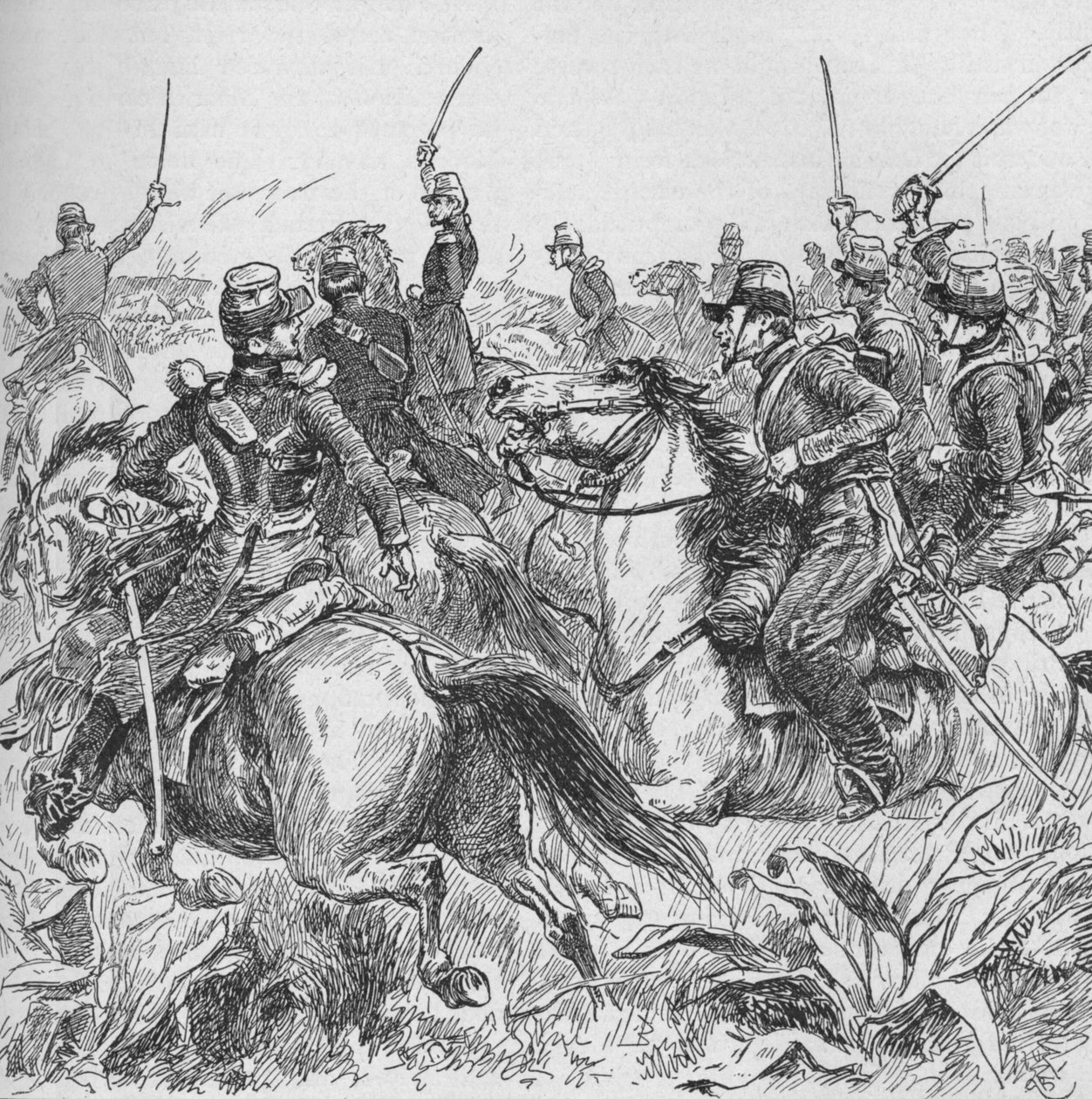 Captured By A Bold Stroke Abd-El-Kadrs Smalah by Gordon Frederick Browne