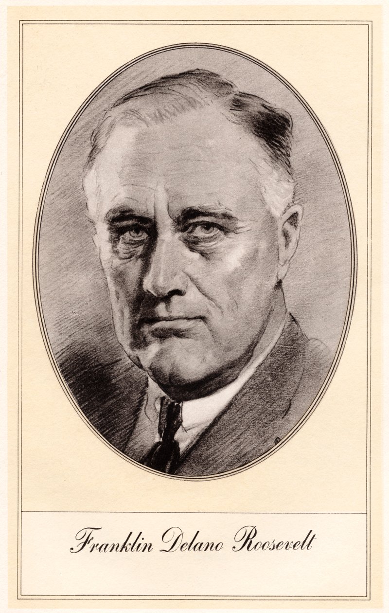 Franklin Delano Roosevelt, 32nd President of the United States by Gordon Ross