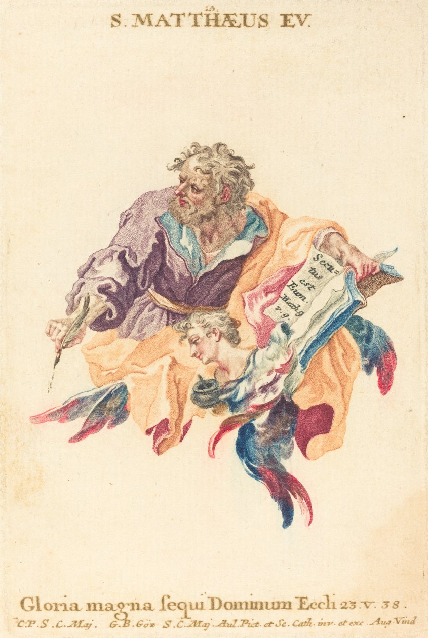 Saint Matthew the Evangelist by Gottfried Bernhard Götz