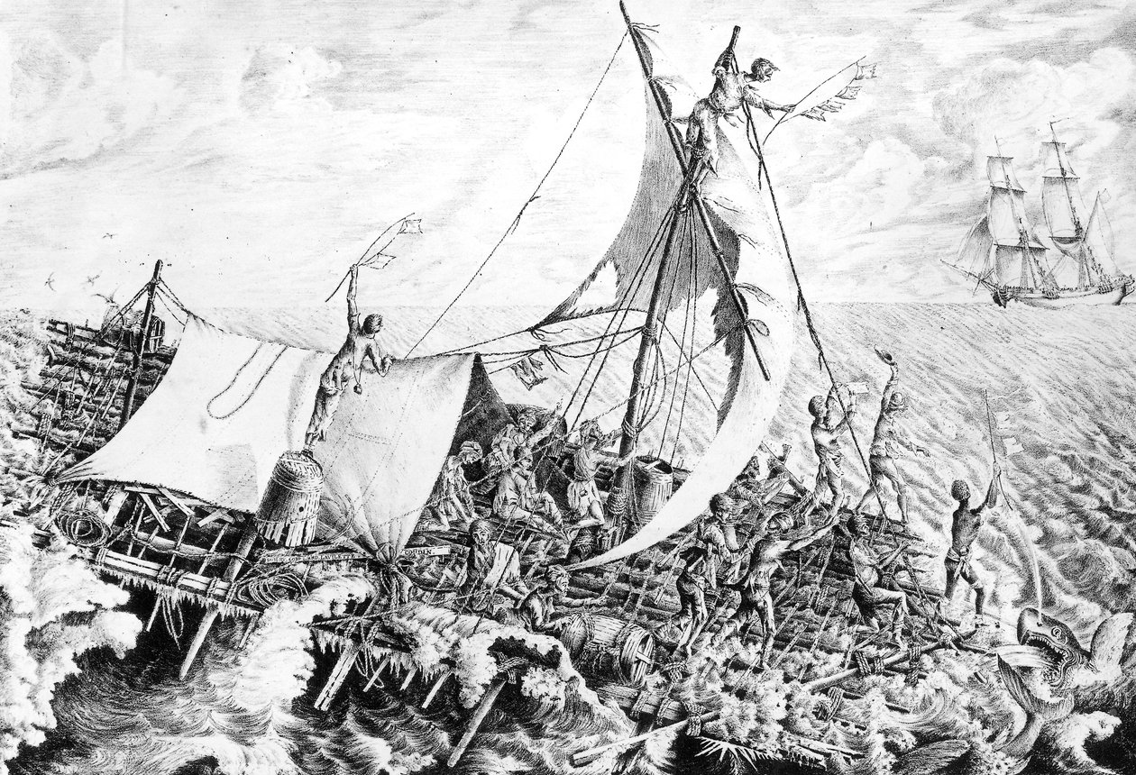 Raft of the Medusa by Gottfried or Godefroy Engelmann
