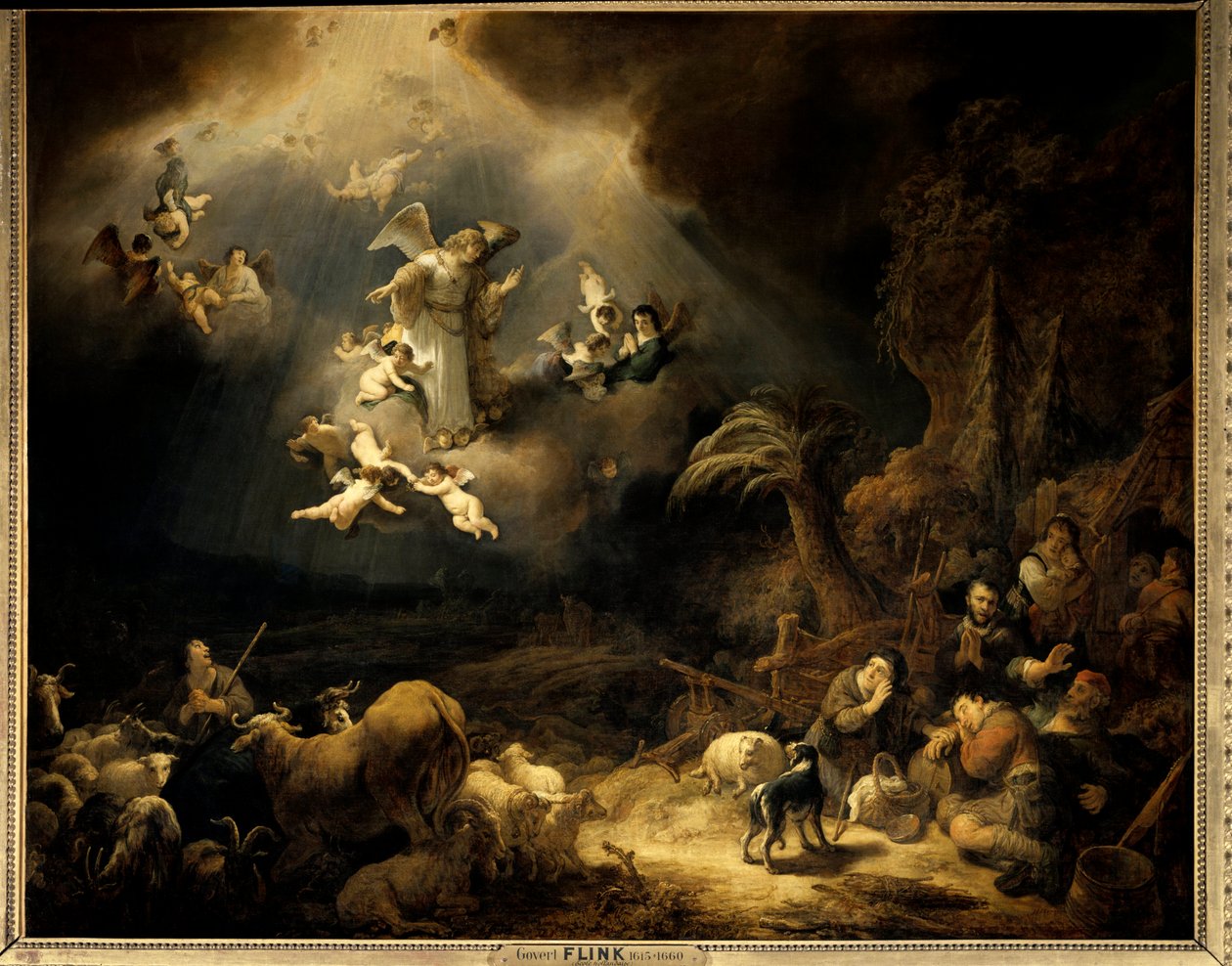 The announcement to the shepherds by Govaert Flinck