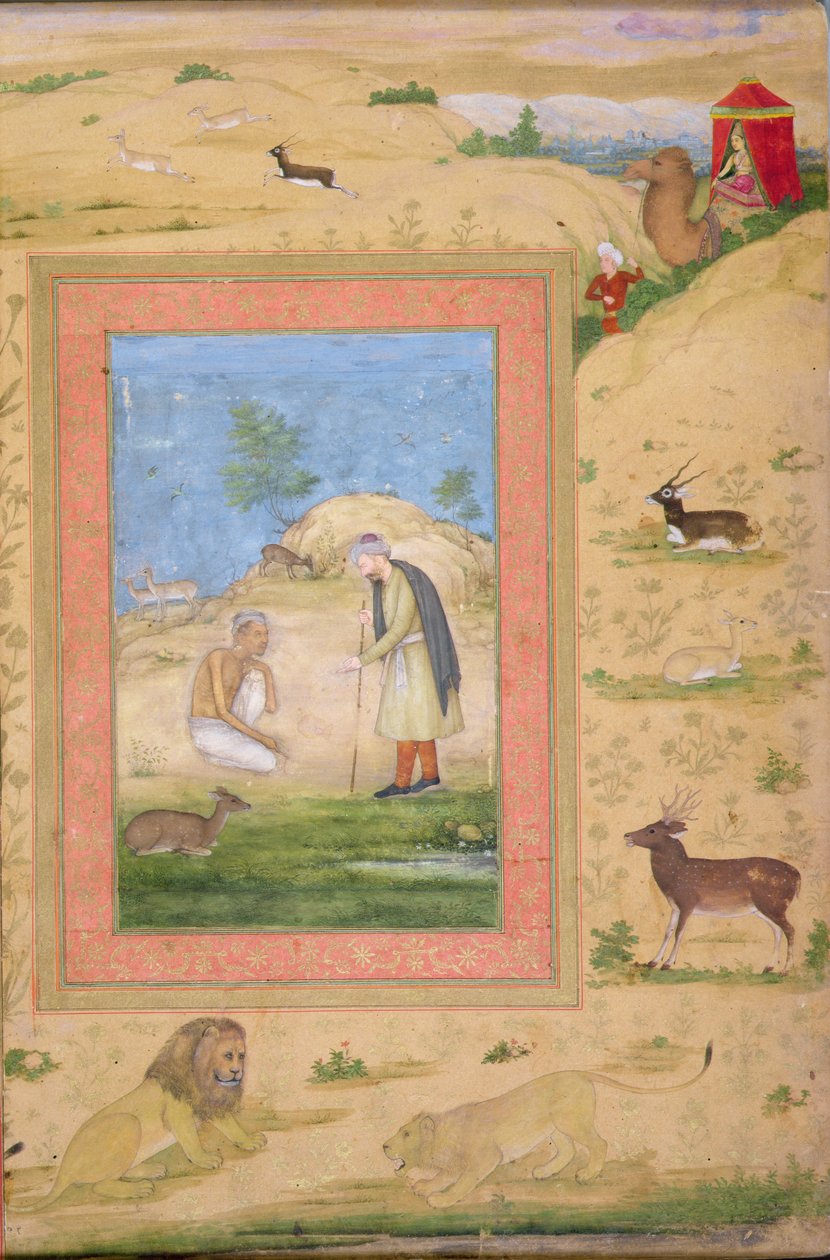 Majnun Kneels Before Laila