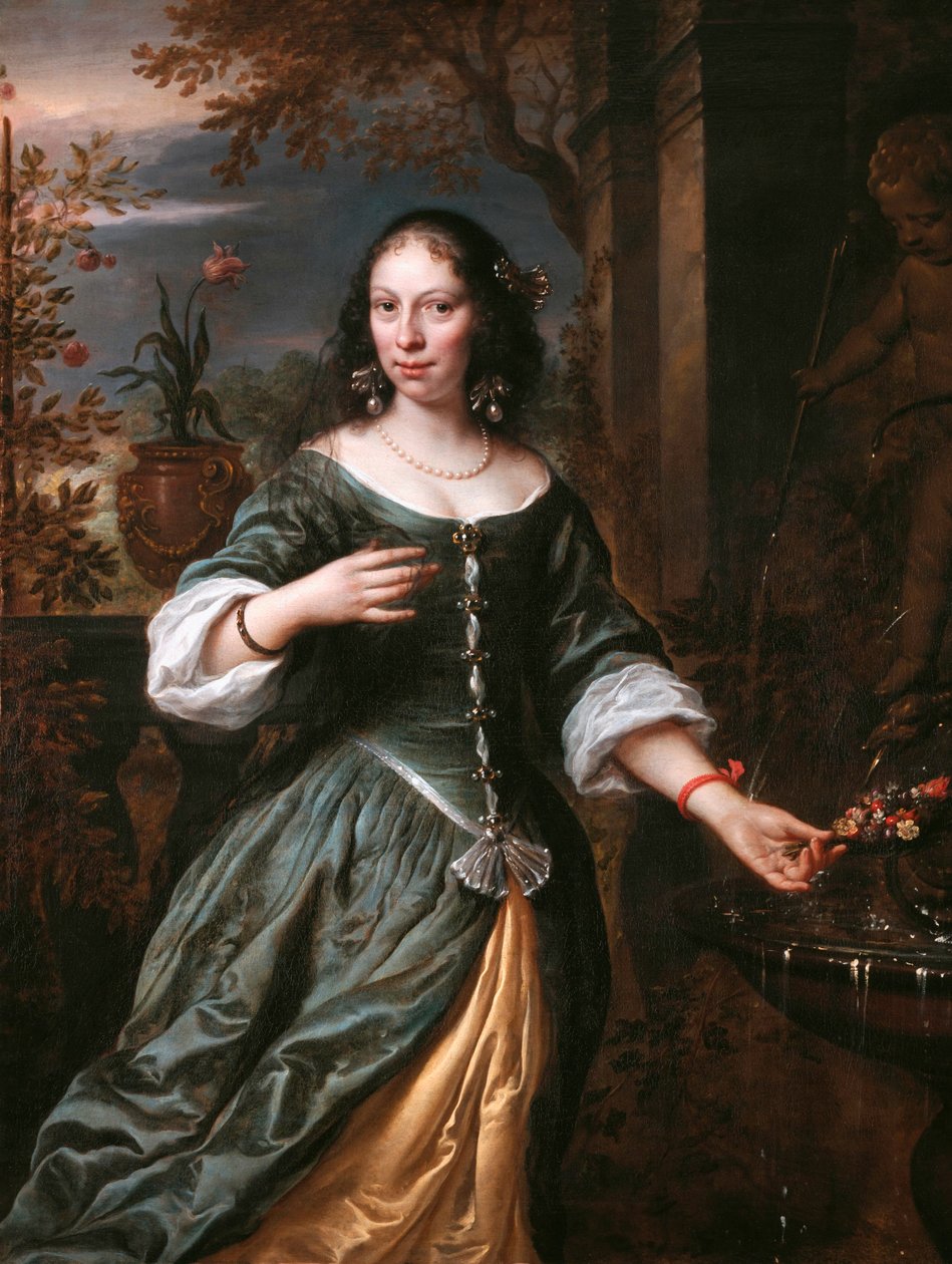 Portrait of Susanna van Baerle (1622-1674) by Govert Flinck