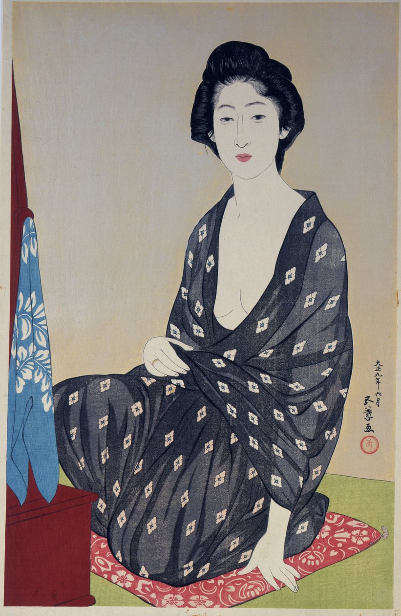Woman in a Summer Garment by Goyo Hashiguchi