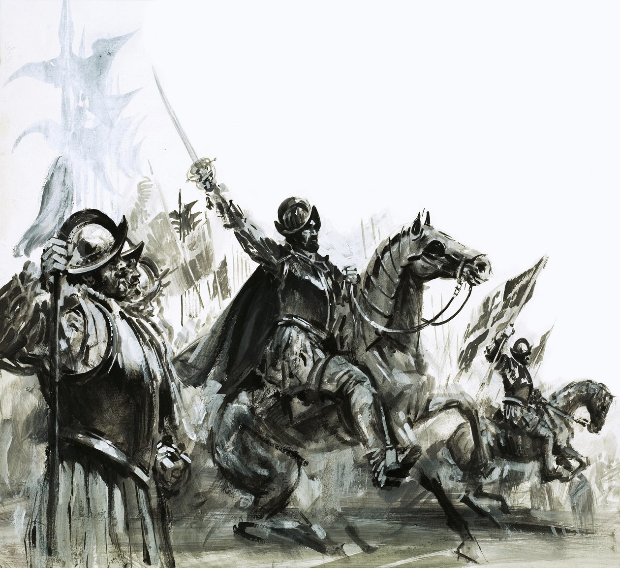 Francisco de Coronado at the Head of His Expedition into Mexico by Graham Coton