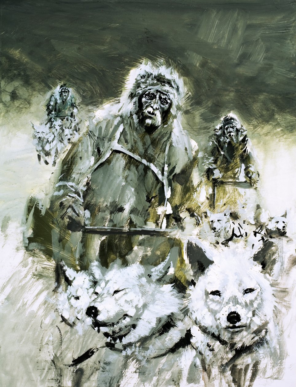Lieutenant Cagni Attempting to Get to the North Pole in 1899 by Graham Coton