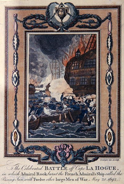 The Celebrated Battle of Cape La Hogue, 20th May 1692 by Grainger