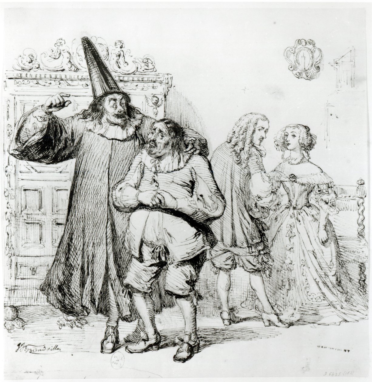 Argan and Monsieur Purgon, from 