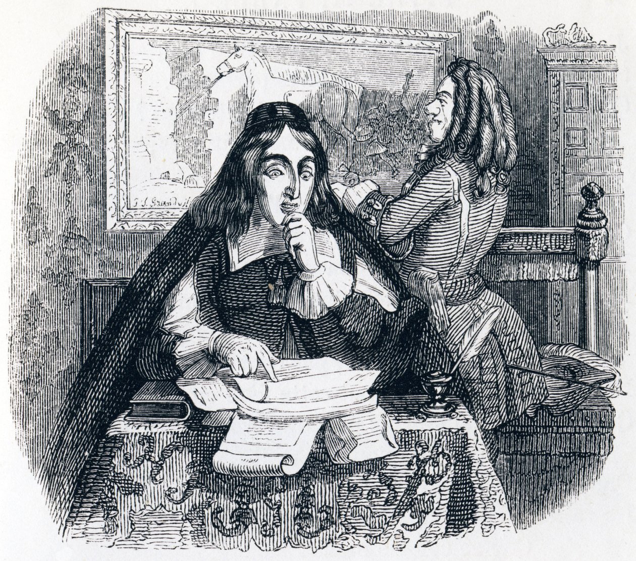 Against Those with Difficult Taste - Fables by La Fontaine by Grandville