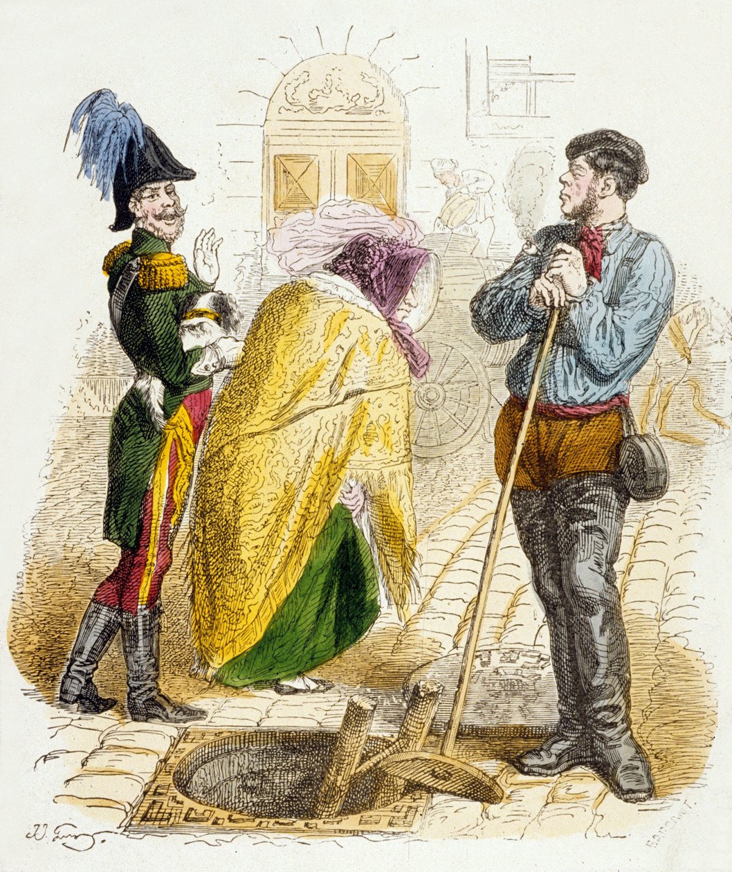 Every Trade Has Its Value, from 100 Proverbs by Grandville (1803-47)