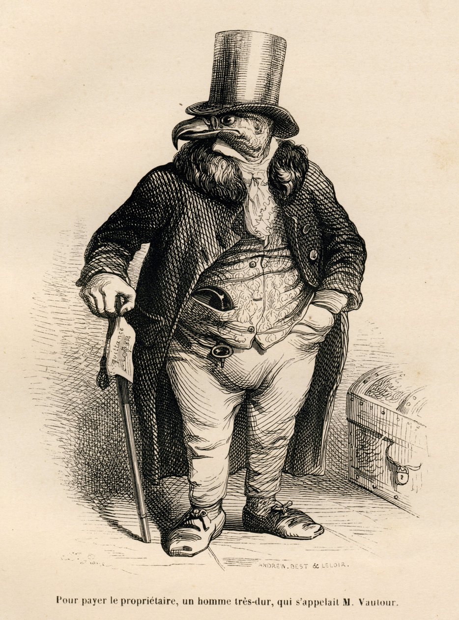 Vulture as a Real Estate Owner by Grandville