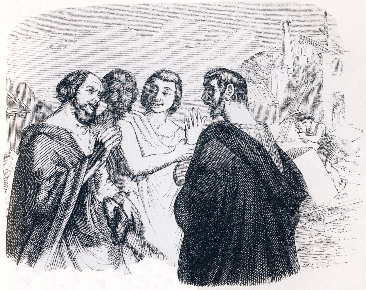 Speech of Socrates - Fables by La Fontaine by Grandville