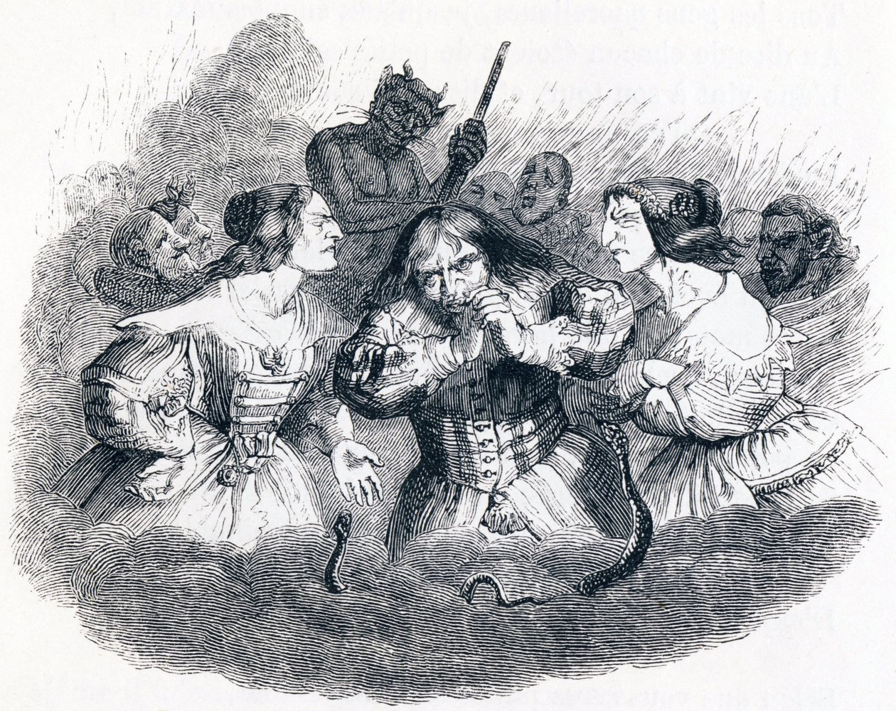 The Badly Wed - Fables by La Fontaine by Grandville