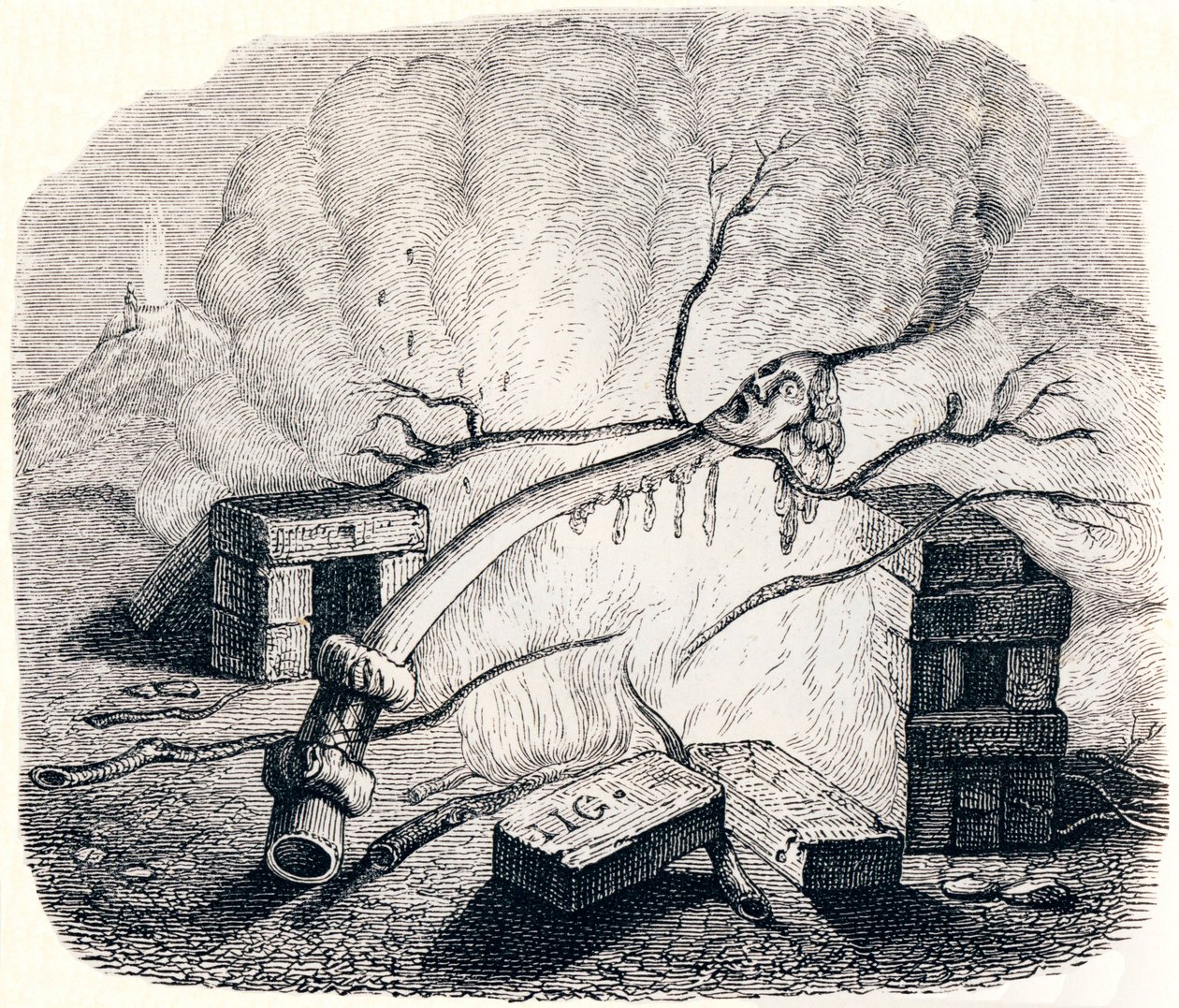 The Candle - Fables by La Fontaine by Grandville