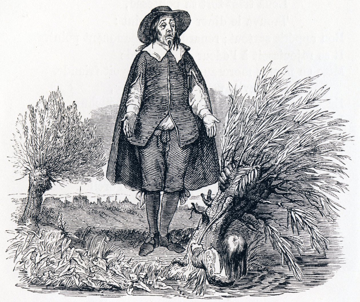 The Child and the Teacher - Fables by La Fontaine by Grandville
