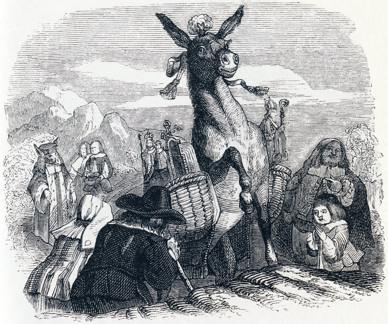 The Donkey Carrying Relics (L