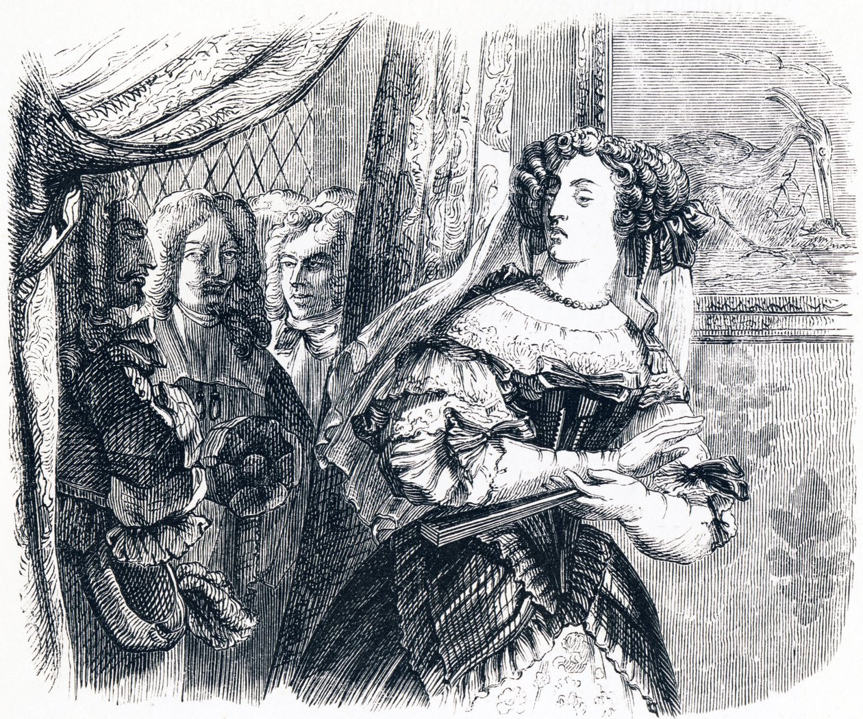 The girl - Fables by La Fontaine by Grandville