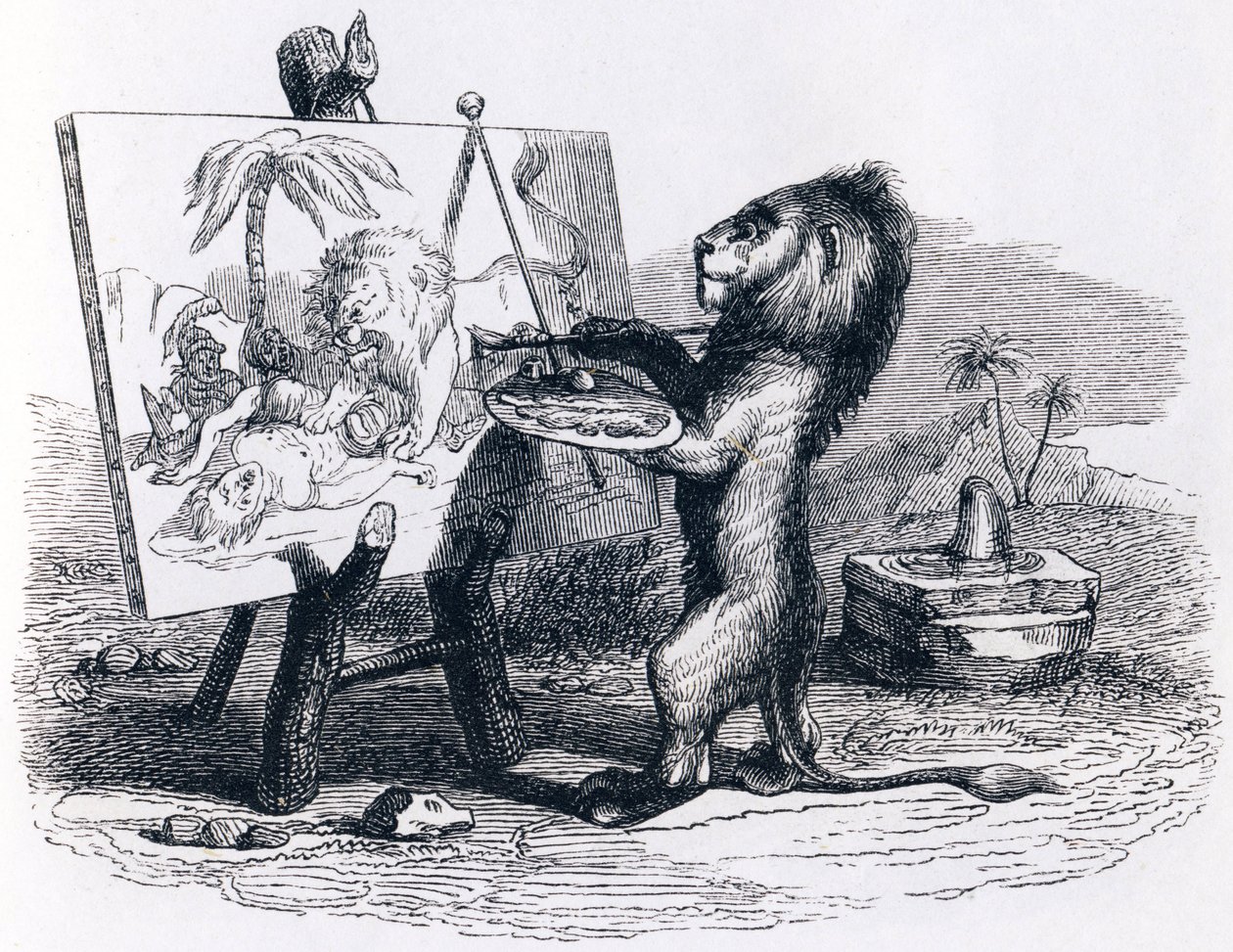 The Lion Killed by the Man (from 