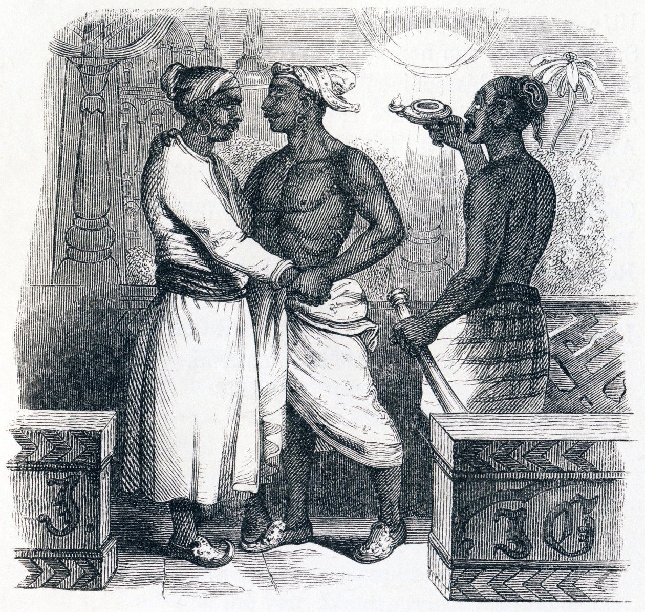 The Two Friends - Fables by La Fontaine by Grandville