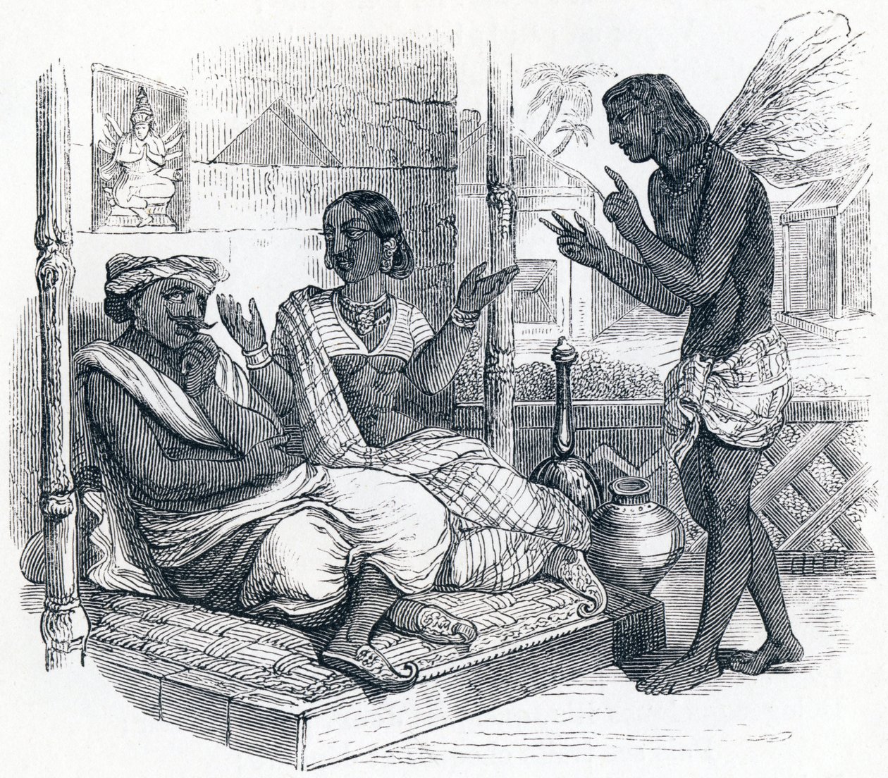 The Wishes - Fables by La Fontaine by Grandville