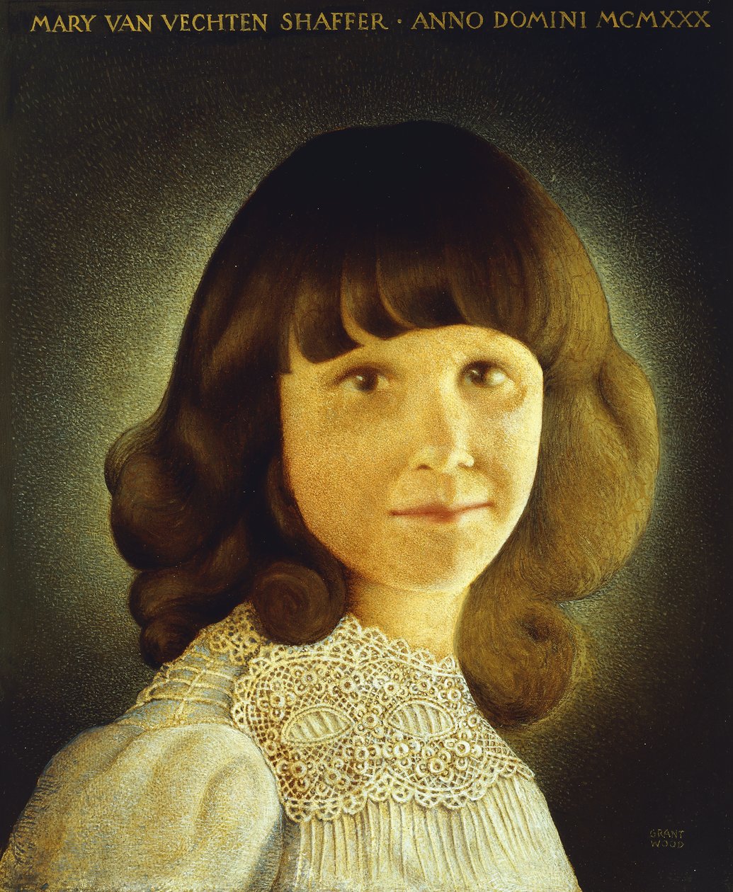 Portrait of Mary Van Vechten Schaffer by Grant Wood