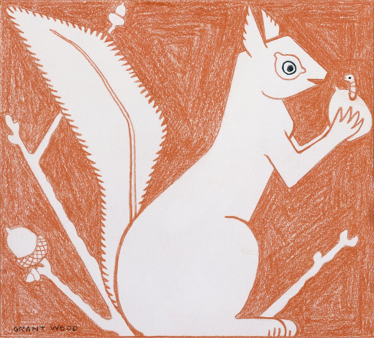 Squirrel by Grant Wood