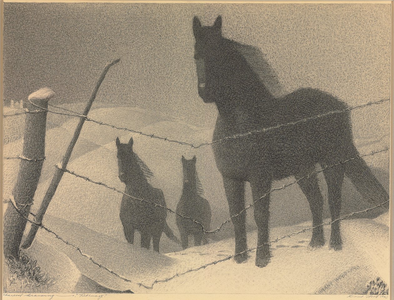 Study for February, 1940 by Grant Wood