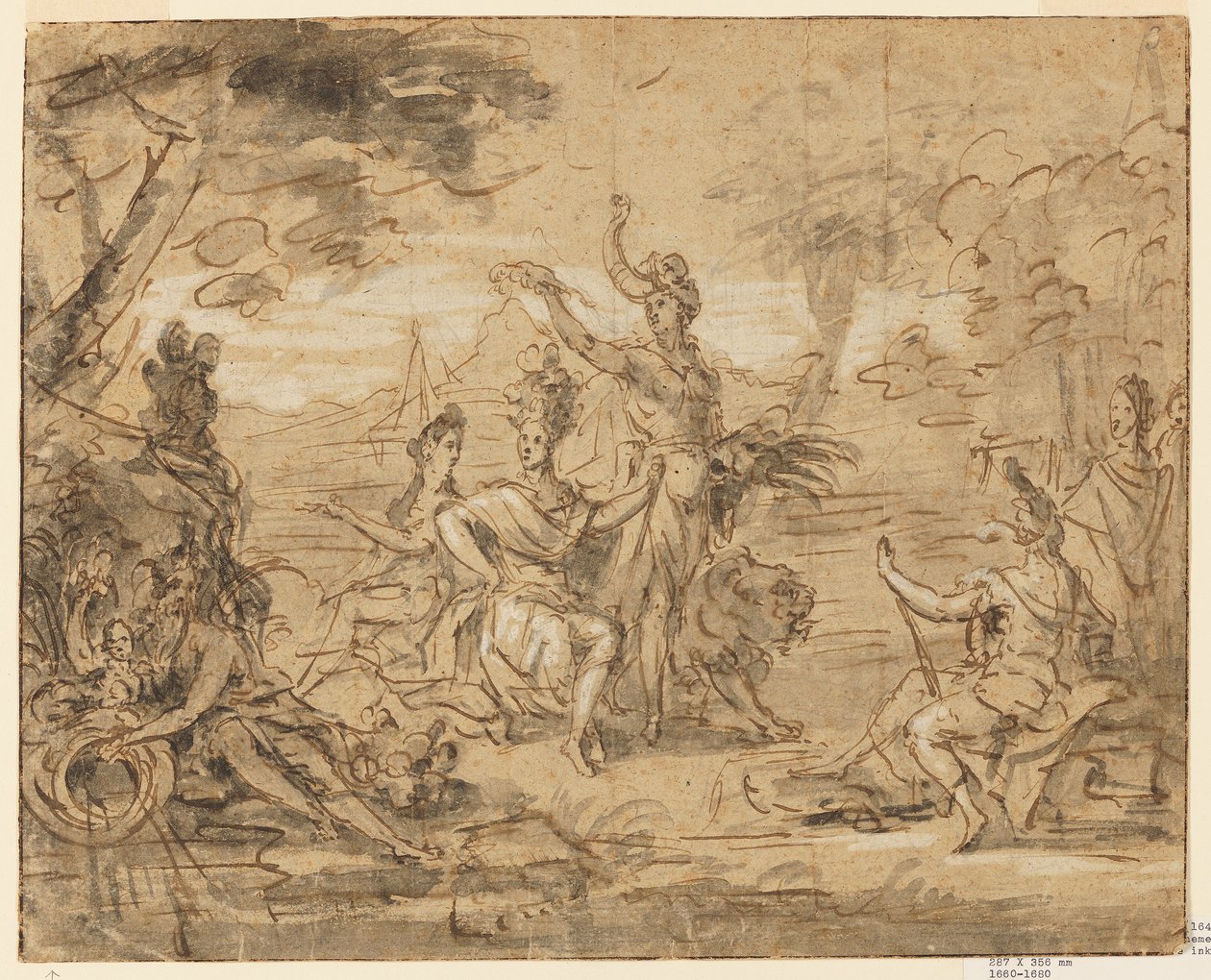 Design for a Tapestry: Allegory of Africa by Gérard Audran