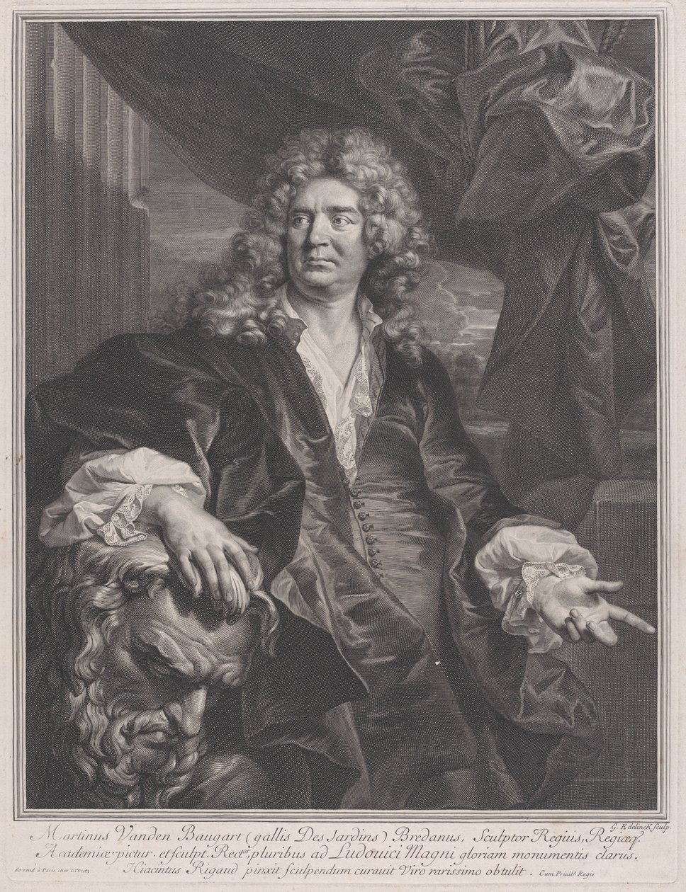 Martin Vanden Bogaert, Called Desjardins by Gérard Edelinck