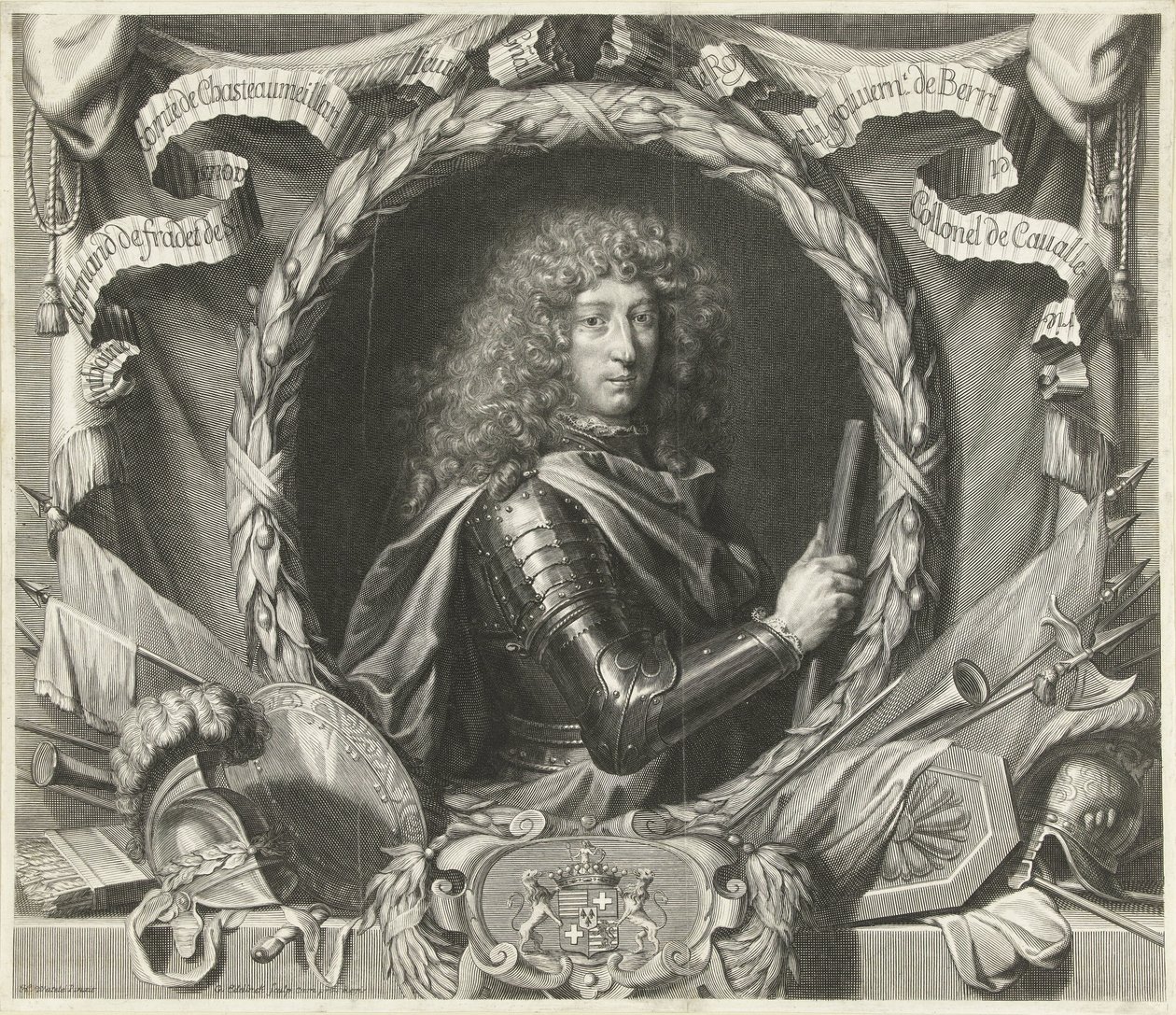 Portrait of Antoine-Armand de Fradet de Saint-Aoust by Gérard Edelinck