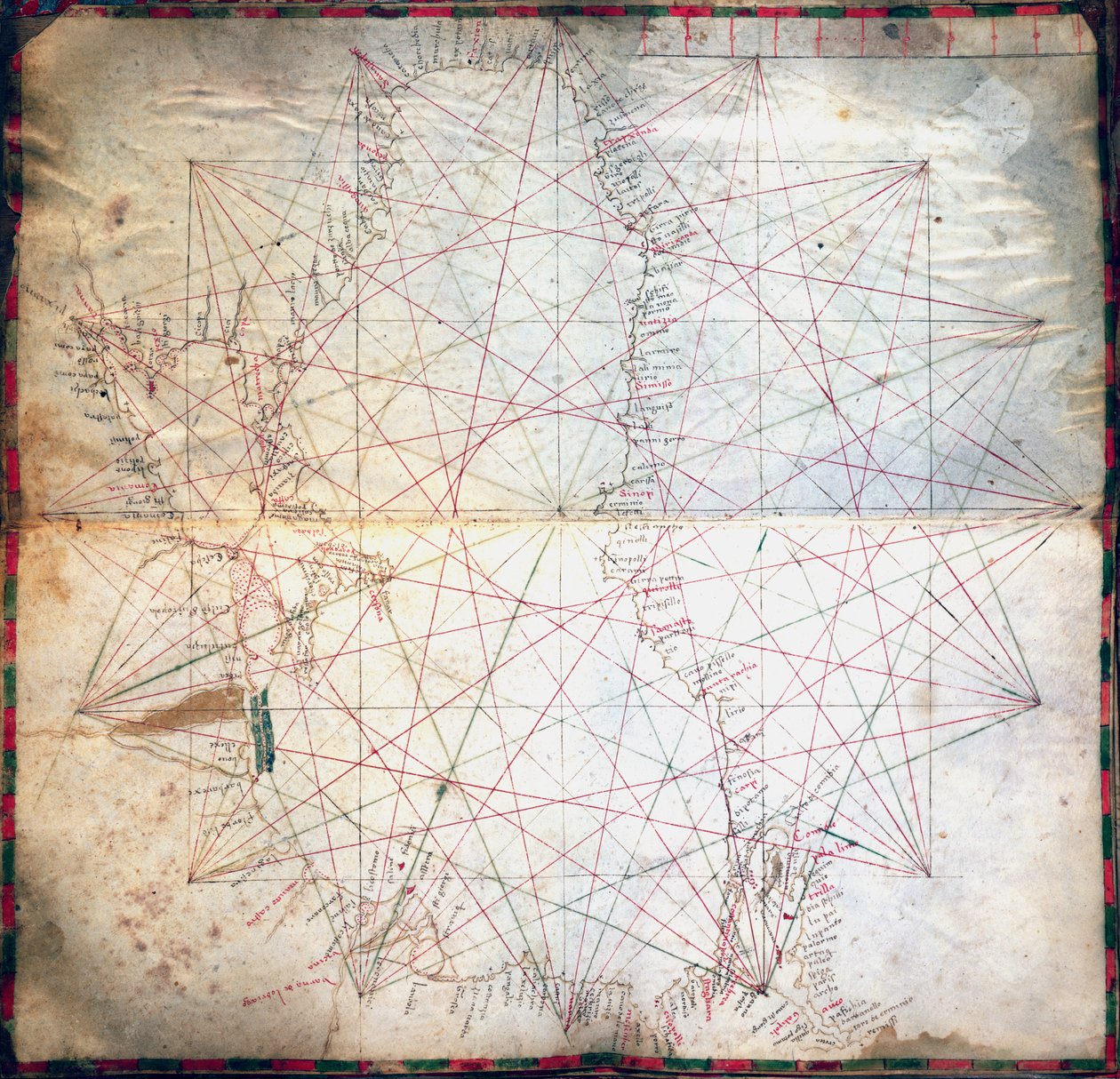 Map of the Black Sea by Grazioso Benincasa