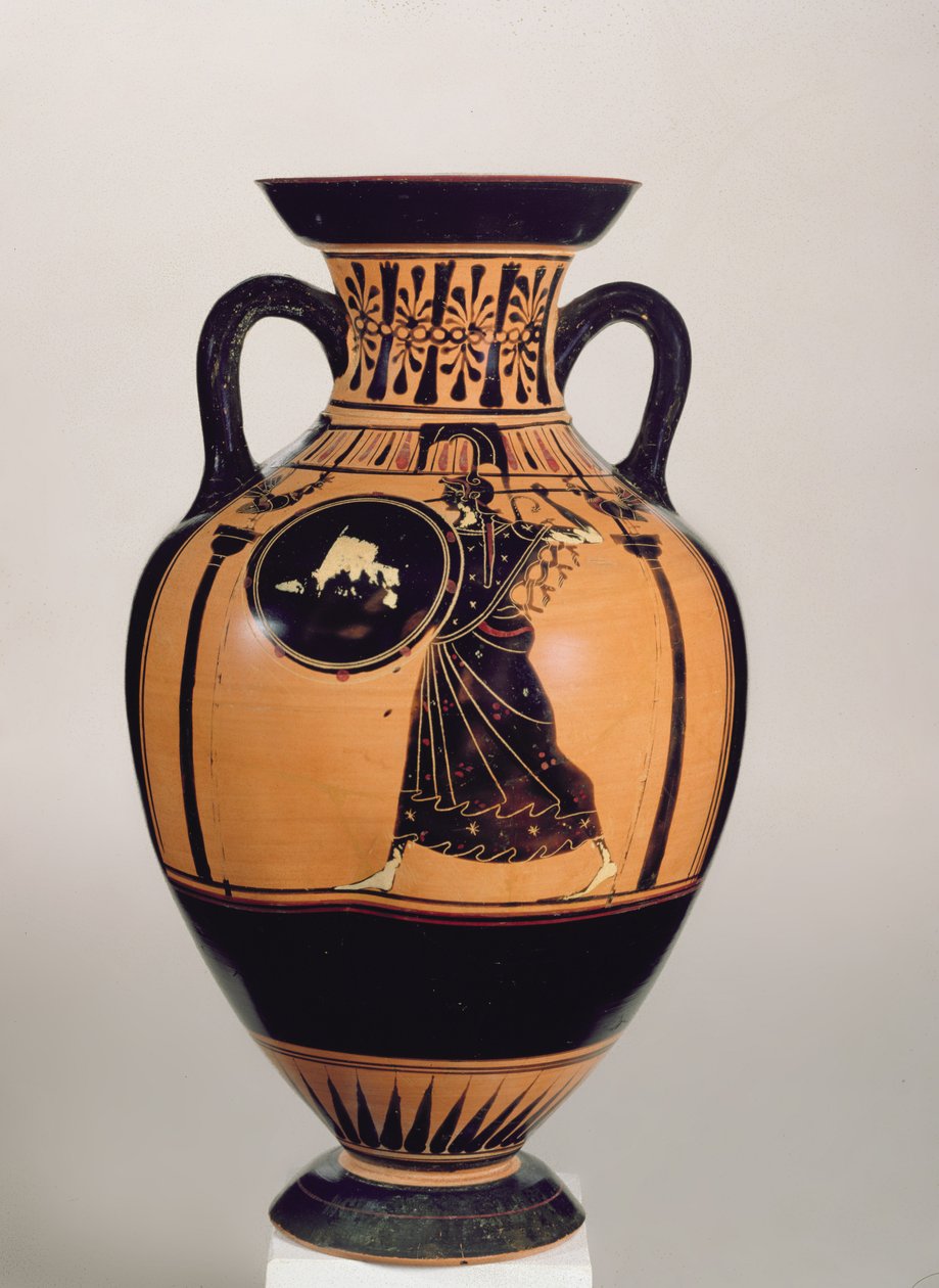 Attic black-figure Pseudo-Panathenaic Amphora by Greek