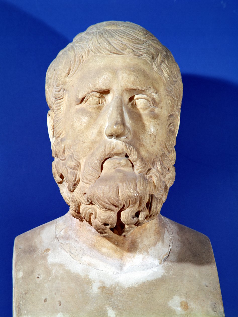 Bust of Zeno of Citium (c.335-c.264 BC) by Greek
