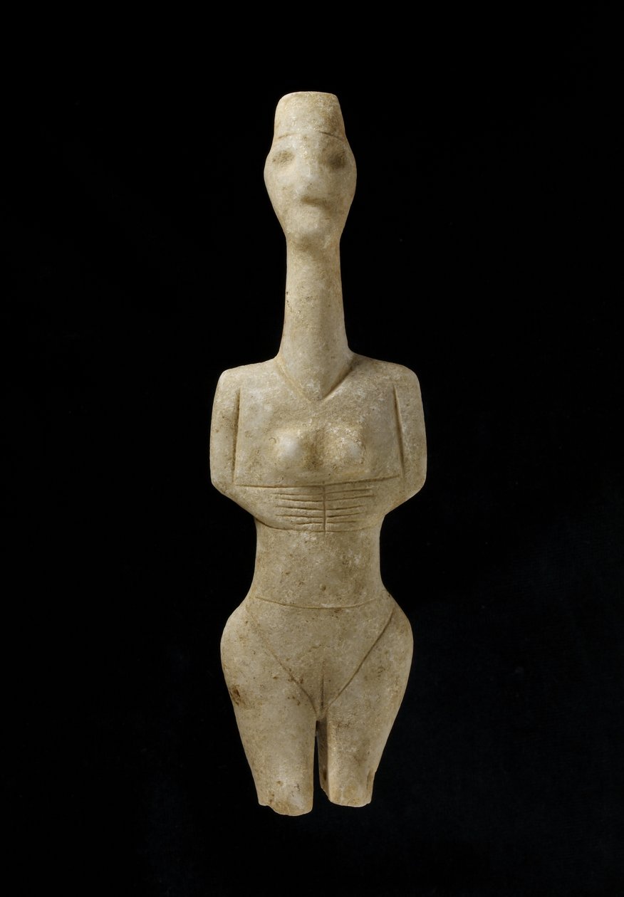 Cycladic Figurine, Naxos, c.3000-2000 BC by Greek