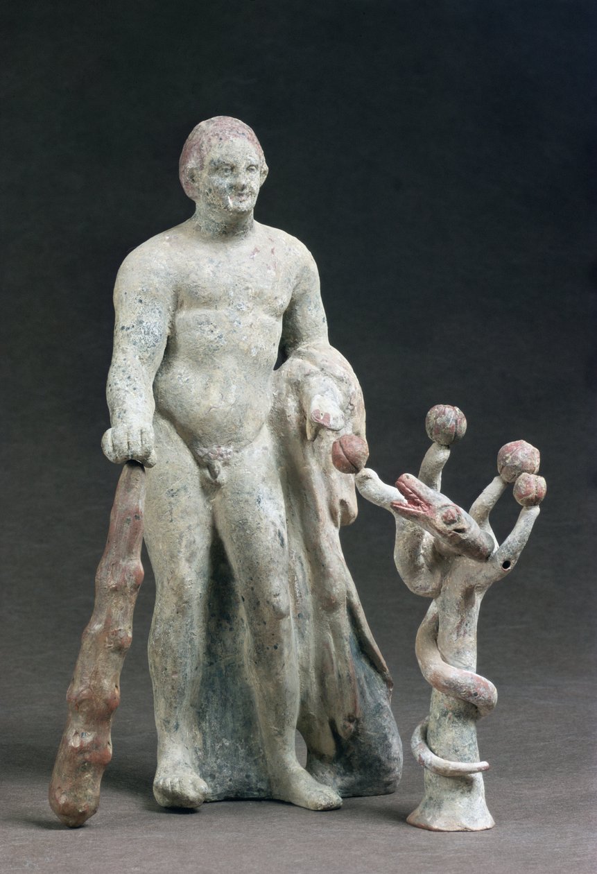 Heracles with the Apple of Hesperides by Greek