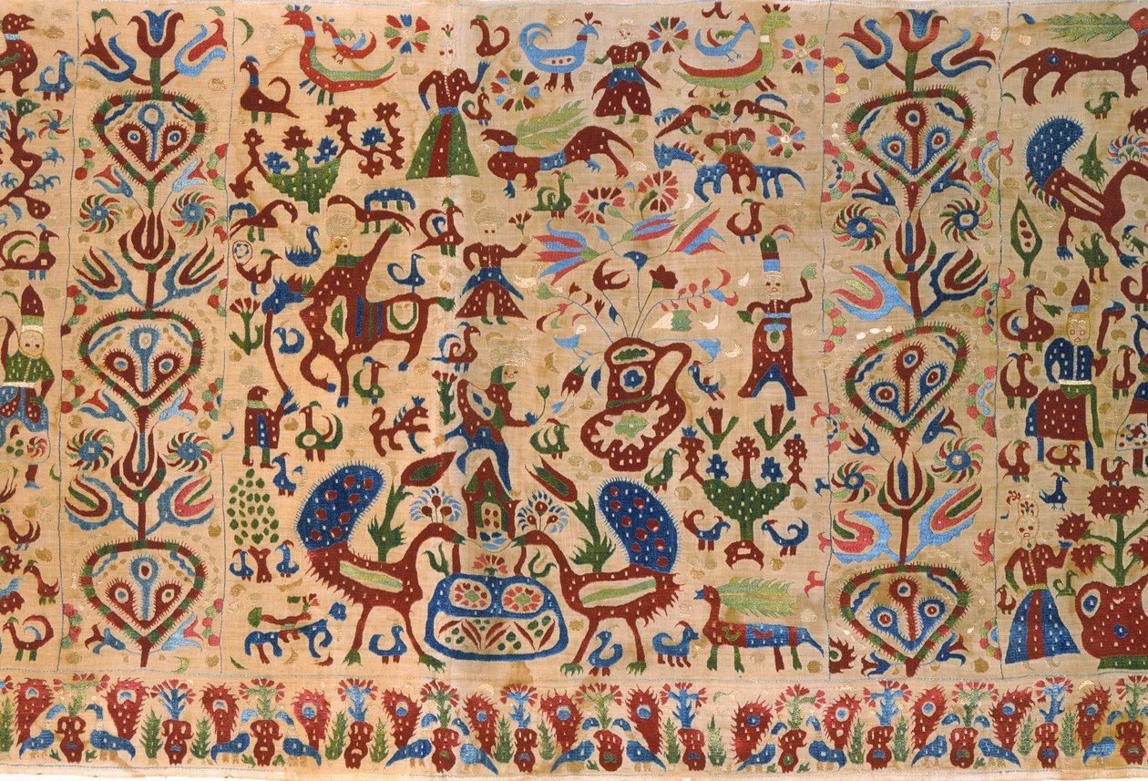 Part of a Bridal Bed Valance, from Ioannina, Ipeiros (detail) by Greek School