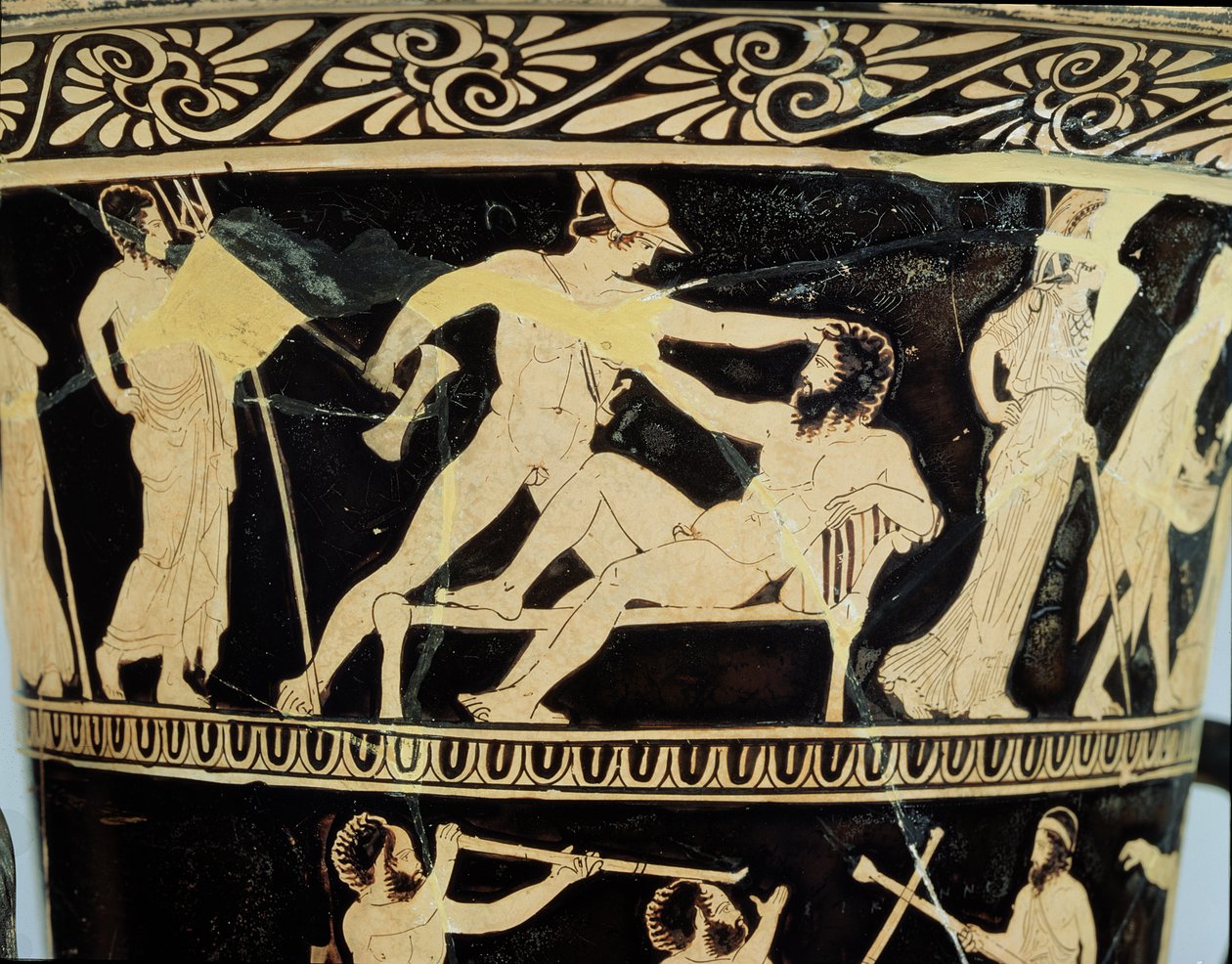 Attic Red-Figure Calyx-Crater (detail) by Greek